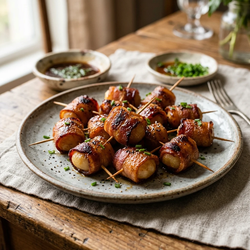 Bacon Wrapped Water Chestnuts