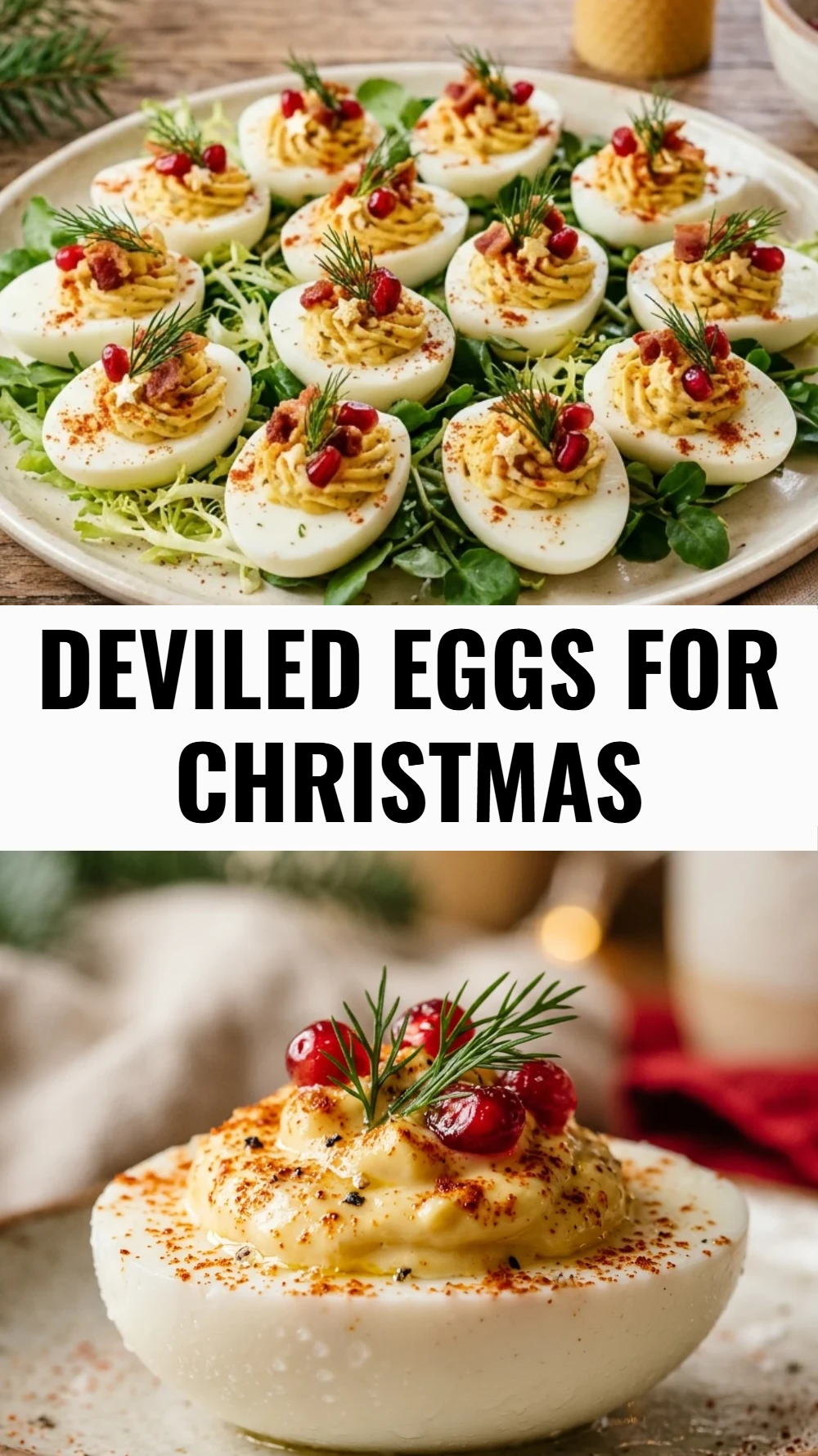Deviled Eggs for Christmas