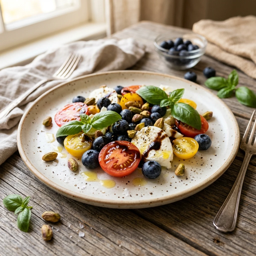 Fresh Blueberry Caprese Salad