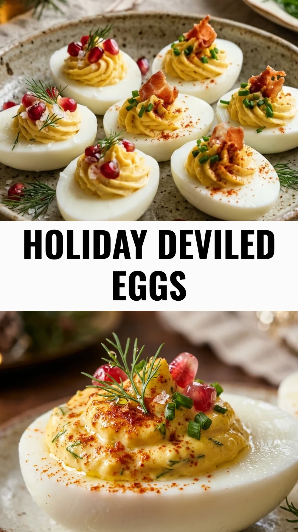 Holiday Deviled Eggs