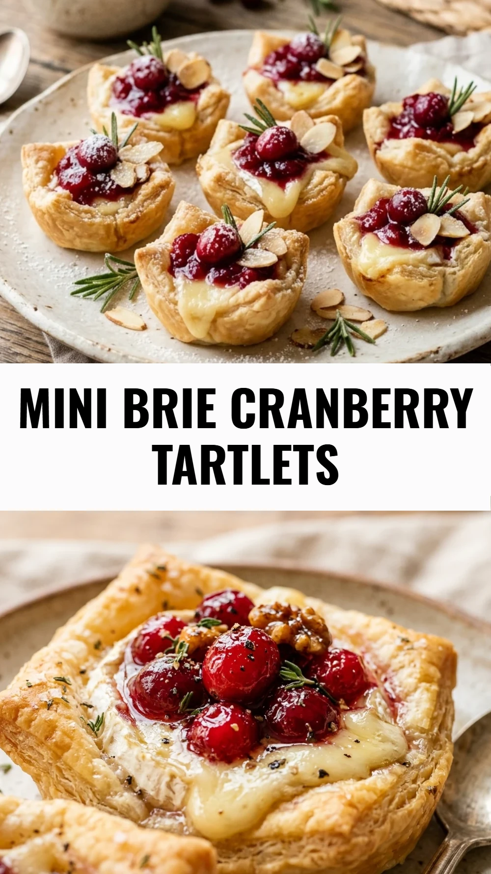 Mini Brie Cranberry Tartlets