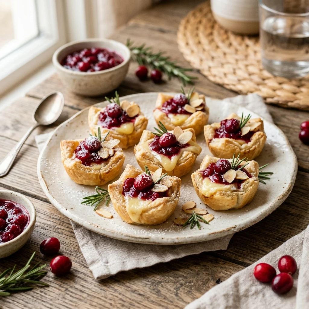 Mini Brie Cranberry Tartlets