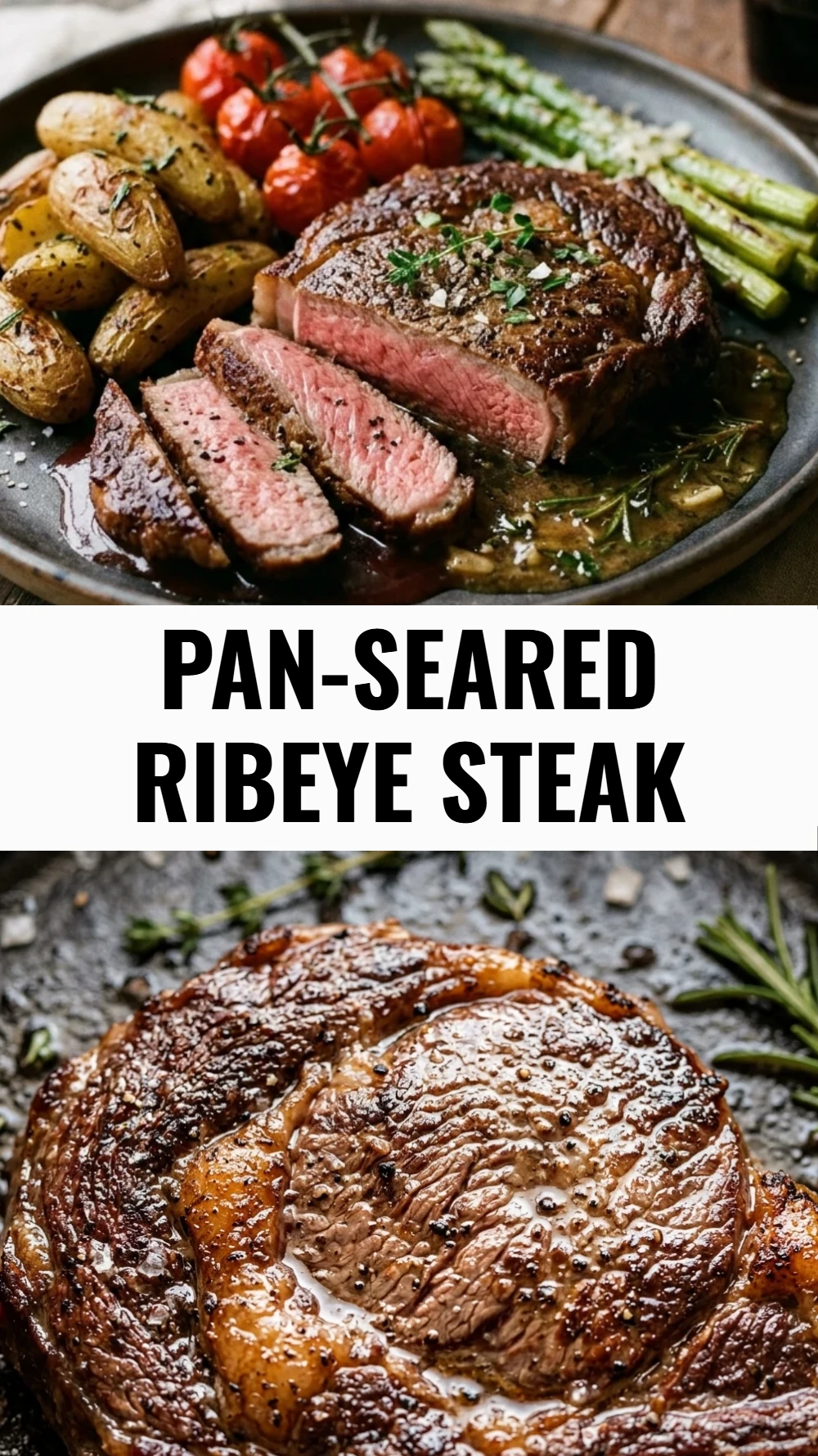 Pan-Seared Ribeye Steak