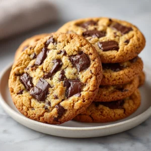 Crispy And Chewy Chocolate Chip Cookies