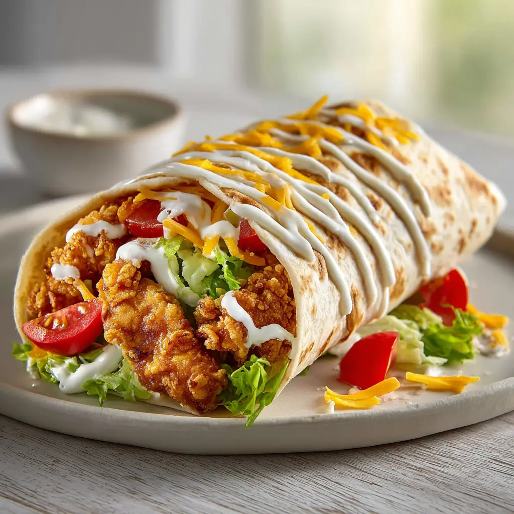 Crispy Chicken Ranch Wrap
