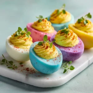 Colored Deviled Eggs
