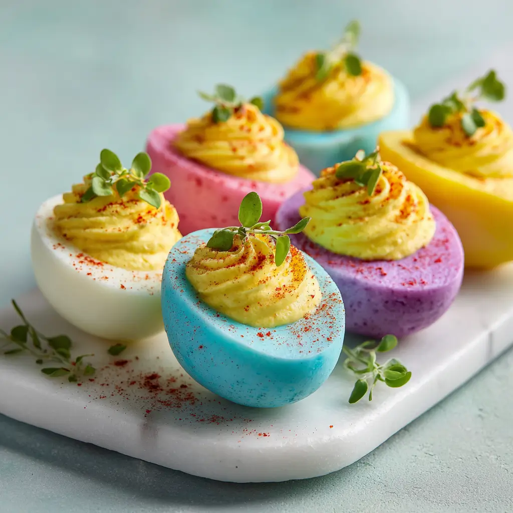 Colored Deviled Eggs