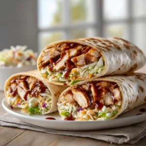 Bbq Chicken Coleslaw Wraps