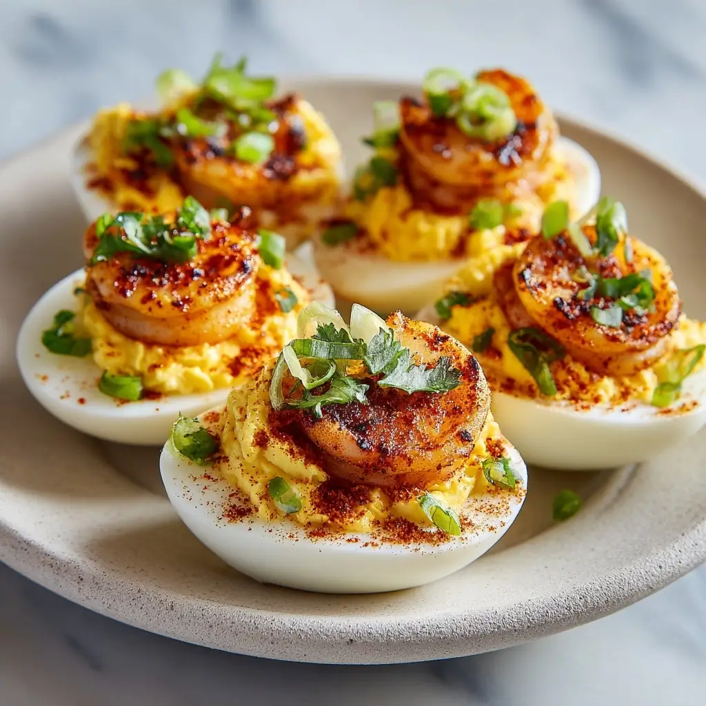 Cajun Shrimp Deviled Eggs