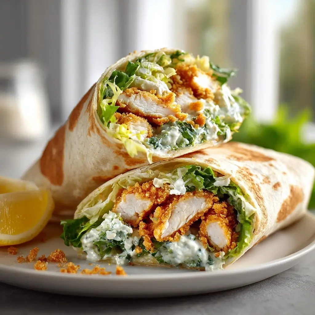 Crispy Chicken Caesar Wrap