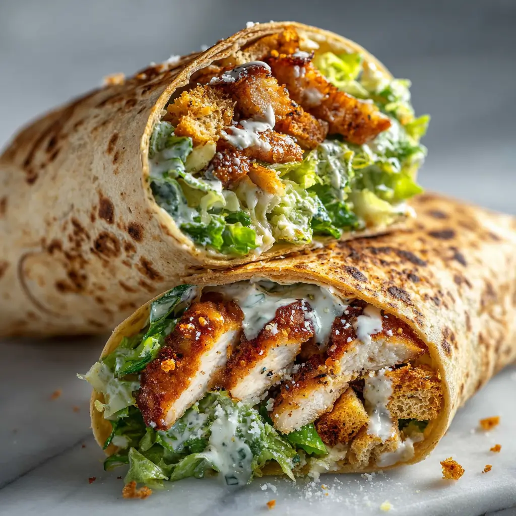 Crispy Chicken Caesar Wrap