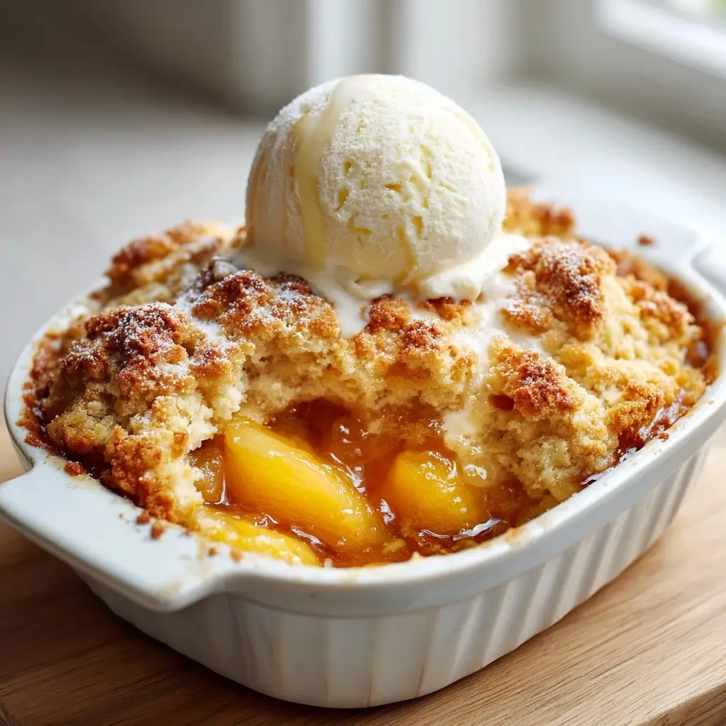 Classic Southern Peach Cobbler From Scratch