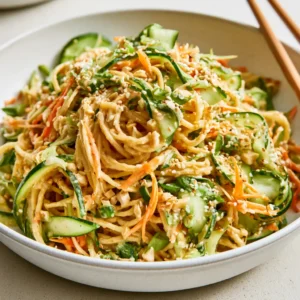Cold Sesame Noodle Salad — Quick Salad Recipe For Lunch