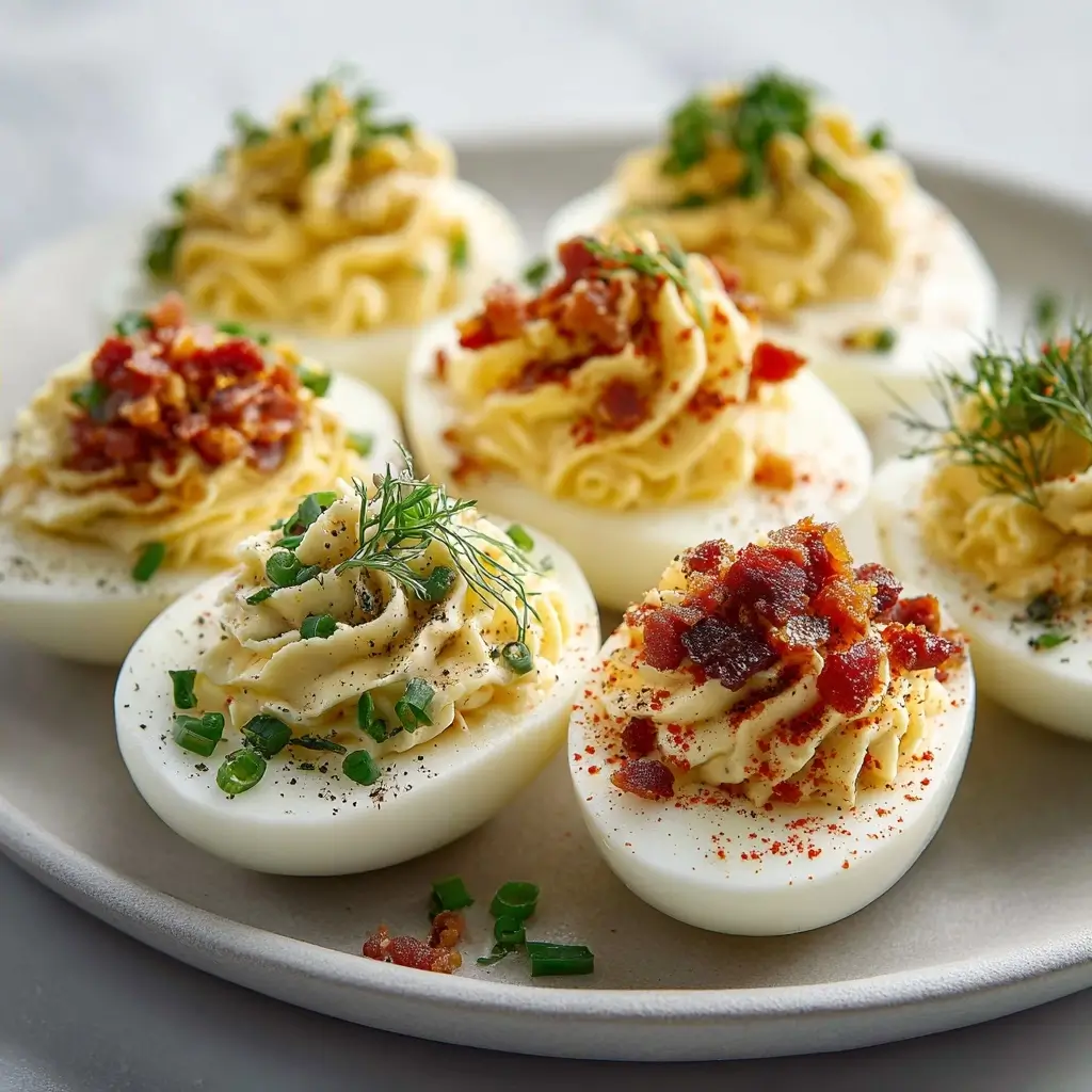 Deviled Eggs Bar — 5 Toppings For Your Party