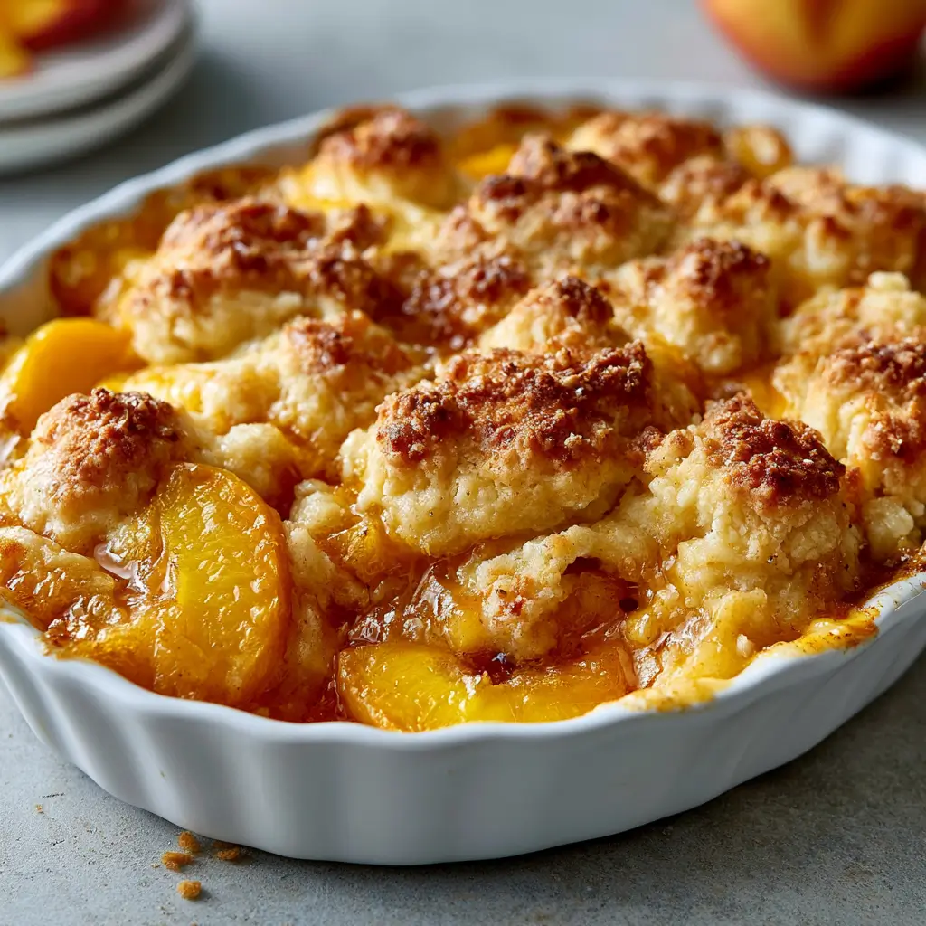 Easy Peach Cobbler From Scratch — Southern Style