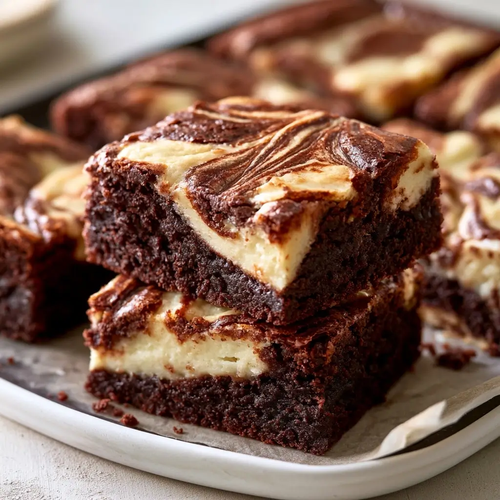 Cream Cheese Swirl Brownies