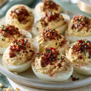Crispy Bacon Ranch Deviled Eggs For Summer Cookouts