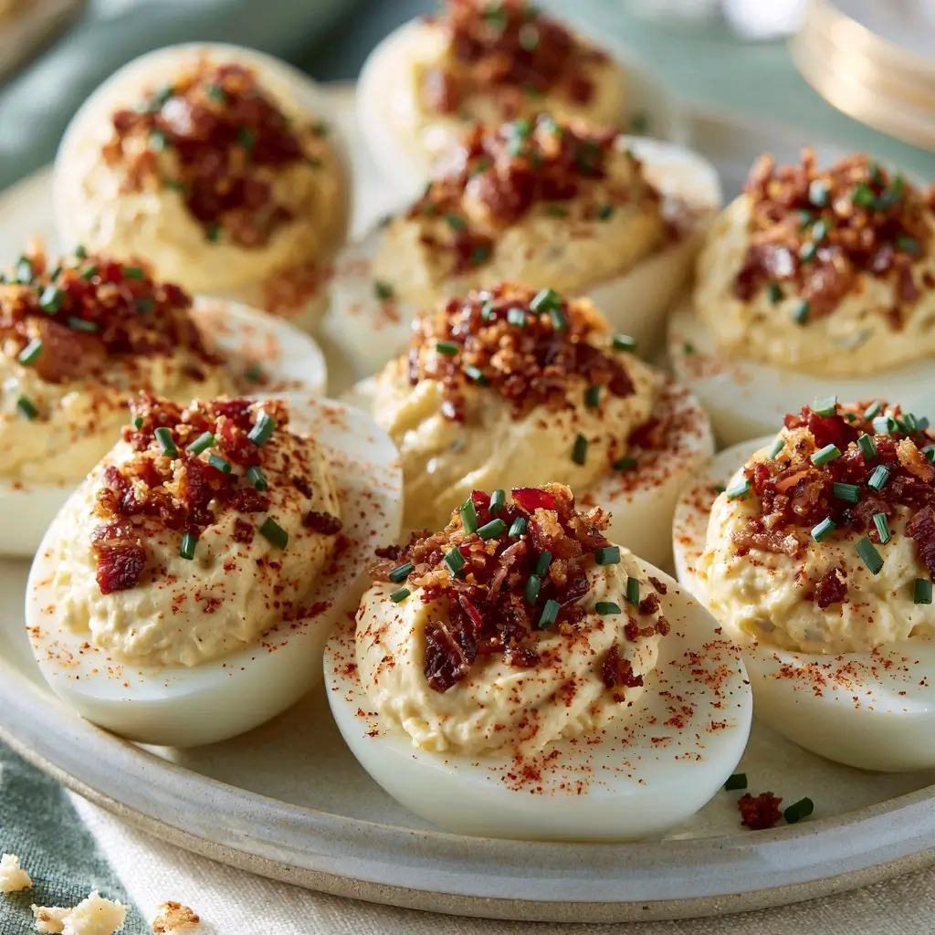 Crispy Bacon Ranch Deviled Eggs For Summer Cookouts
