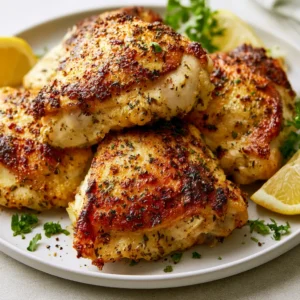 Crispy Baked Chicken Thighs For Weeknight Meal Prep