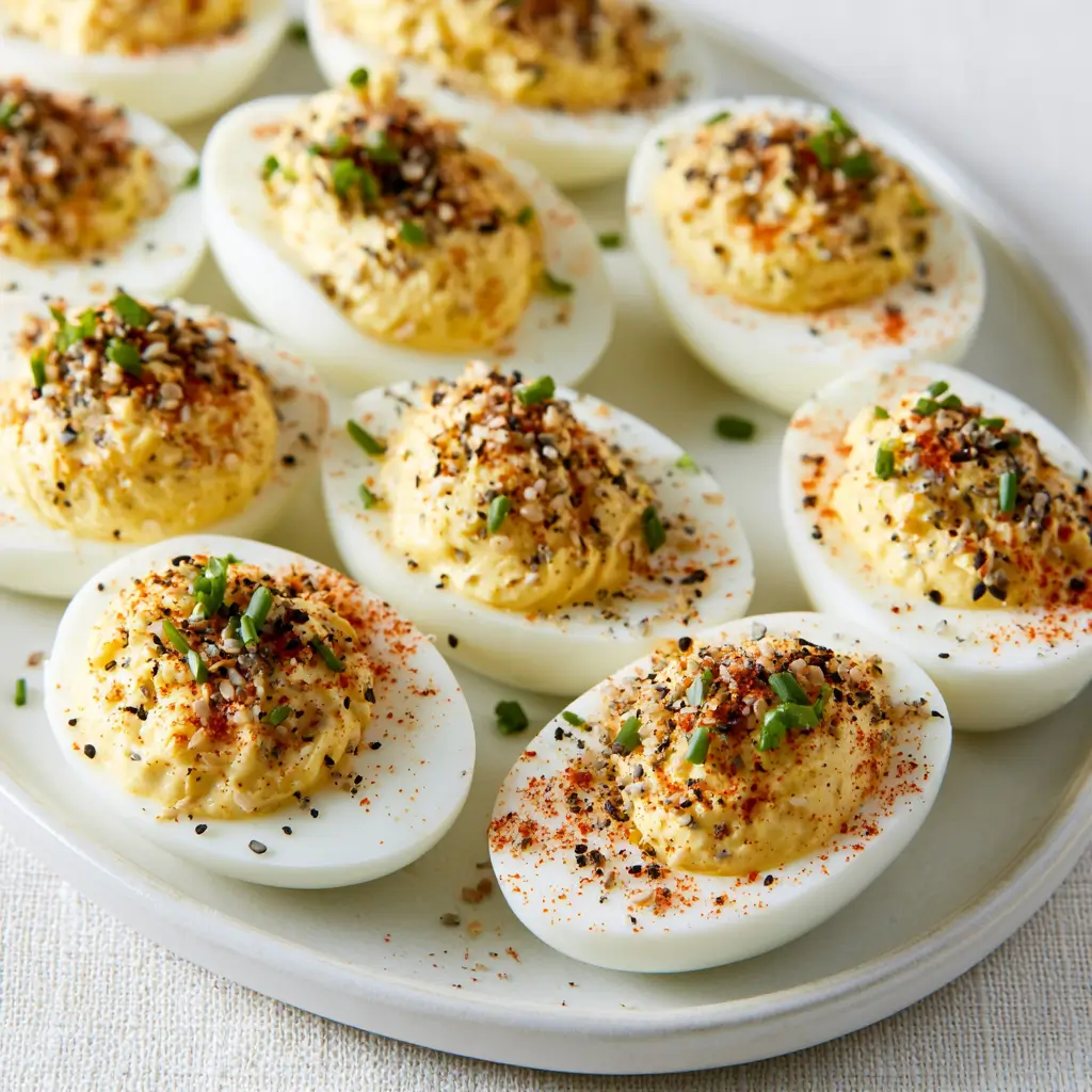 Everything Bagel Deviled Eggs For Easy Entertaining