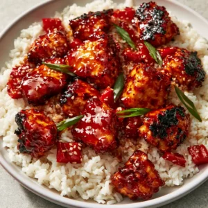 Honey Bbq Chicken Rice