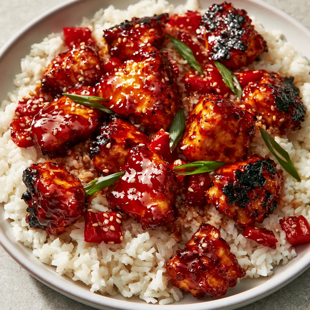 Honey Bbq Chicken Rice