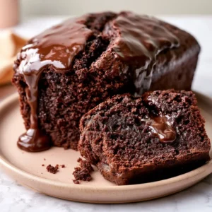 Hot Fudge Brownie Bread