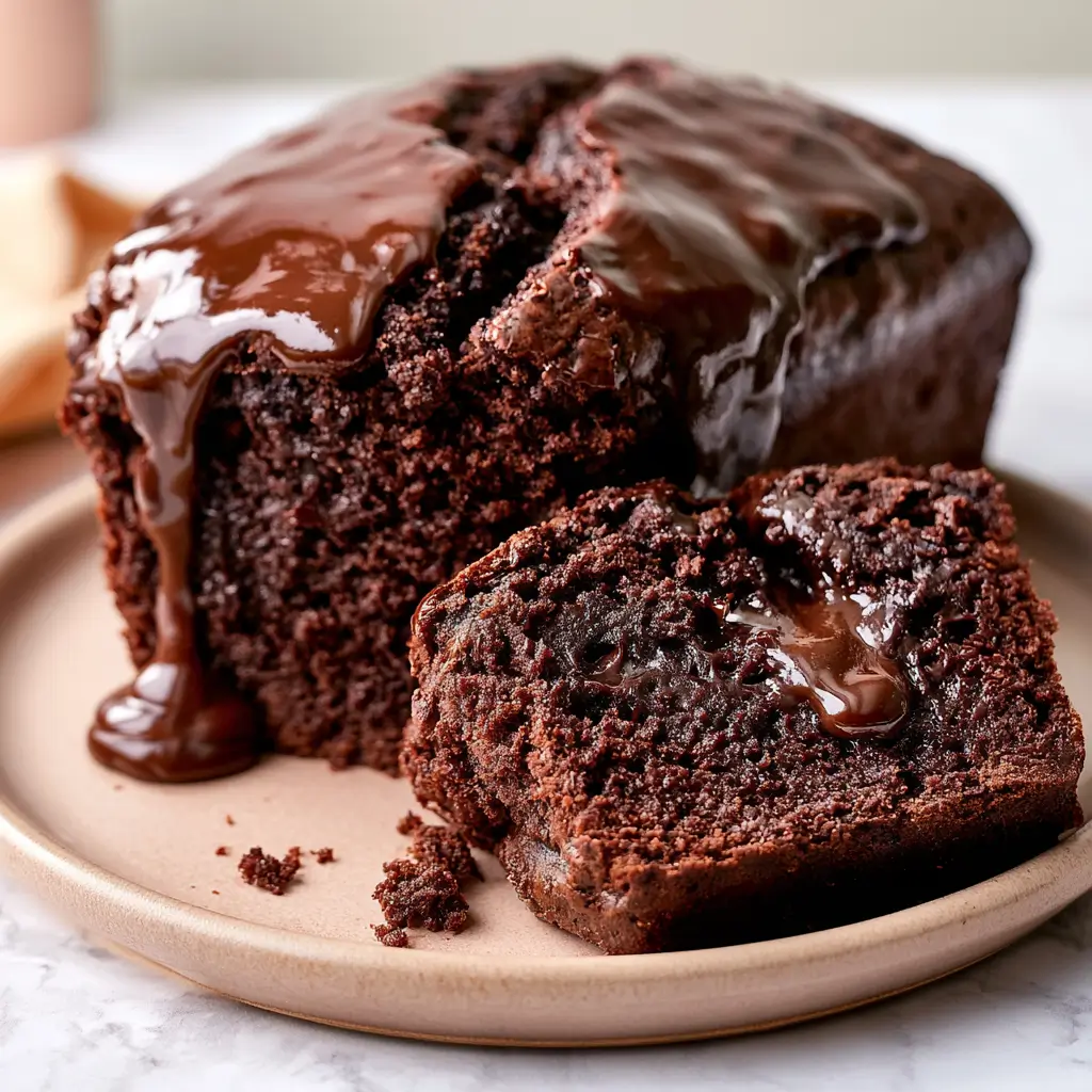 Hot Fudge Brownie Bread