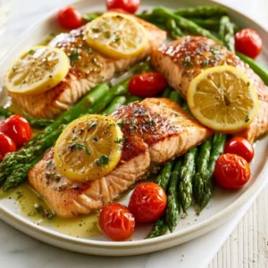 One Pan Lemon Salmon For 30 Minute Meals