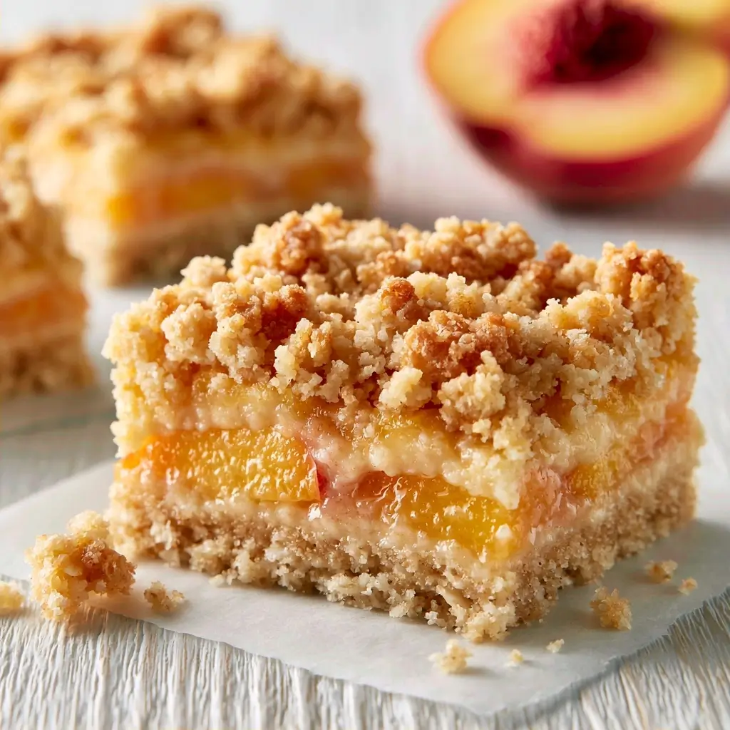 Peach Crumb Bars