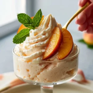 Peach Mousse (light, Creamy & Perfect For Summer)