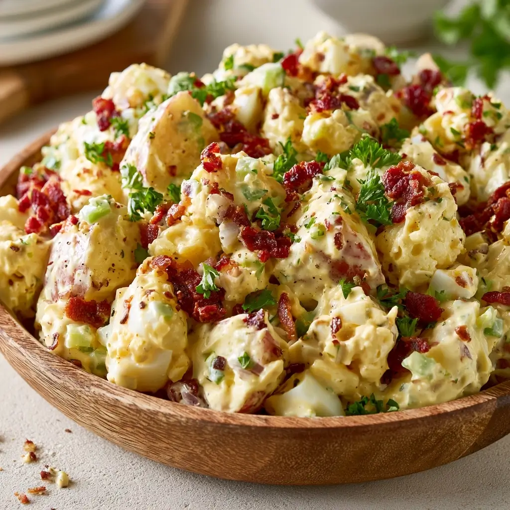 Creamy Bacon Egg Potato Salad