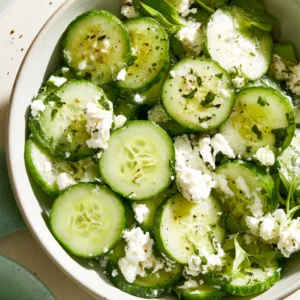 Meal Prep Friendly Feta Cucumber Salad Lunch Bowl For Busy Lunches