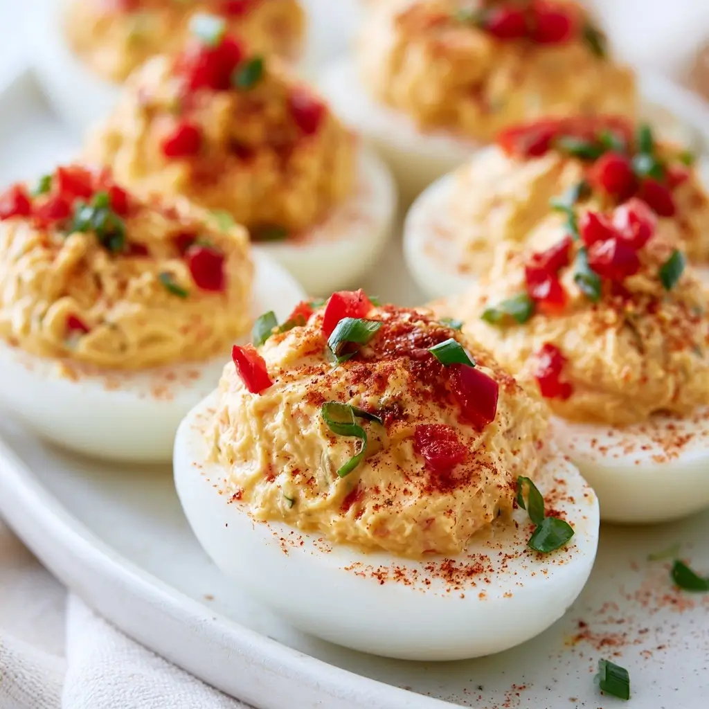 Pimento Cheese Deviled Eggs For Labor Day Platters