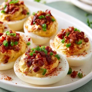 Smoky Bacon Jalapeño Deviled Eggs Crowd Favorite