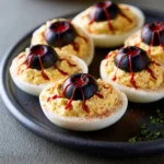 Spooky Eyeball Deviled Eggs