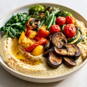 Veggie Hummus Bowl For Meatless Meal Prep