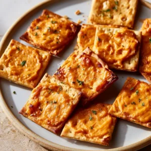 Cheesy Pumpkin Pie Crackers: Thanksgiving Appetizer Delight