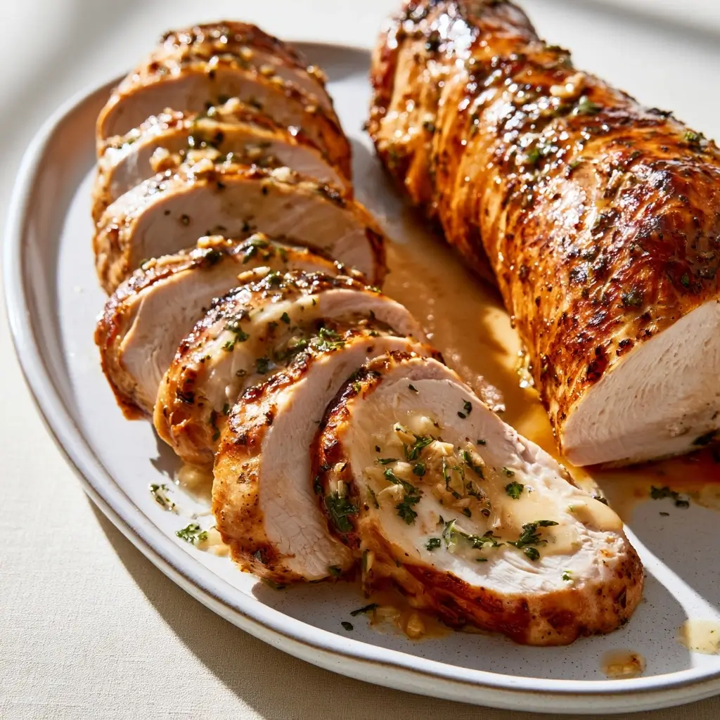 Delicious Savory Garlic Butter Turkey Tenderloin Recipe For Dinner
