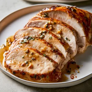 Garlic Butter Baked Turkey Breast