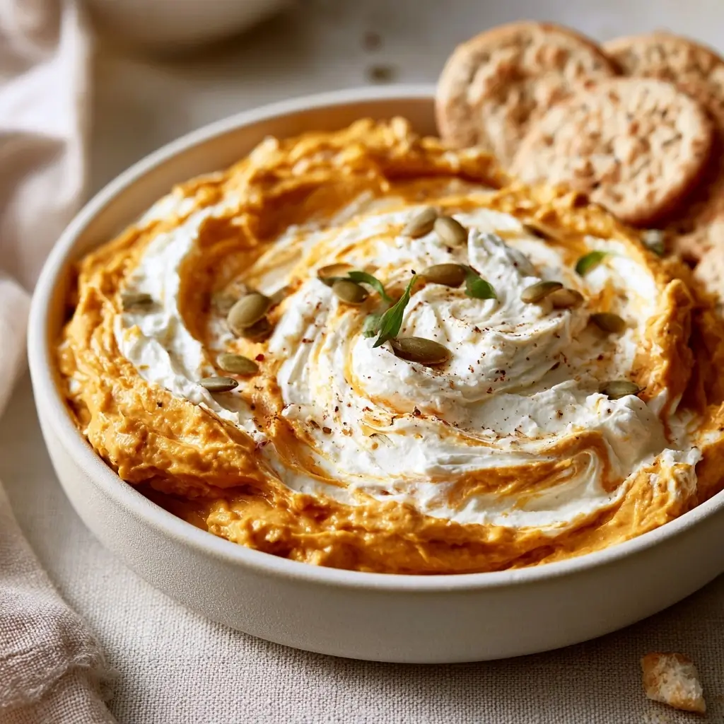 Pumpkin Whipped Feta Dip For Thanksgiving