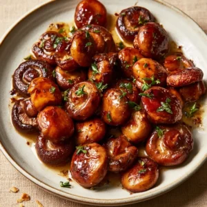 Roasted Mushrooms In A Browned Butter Sauce | Thanksgiving Side Dish To Try
