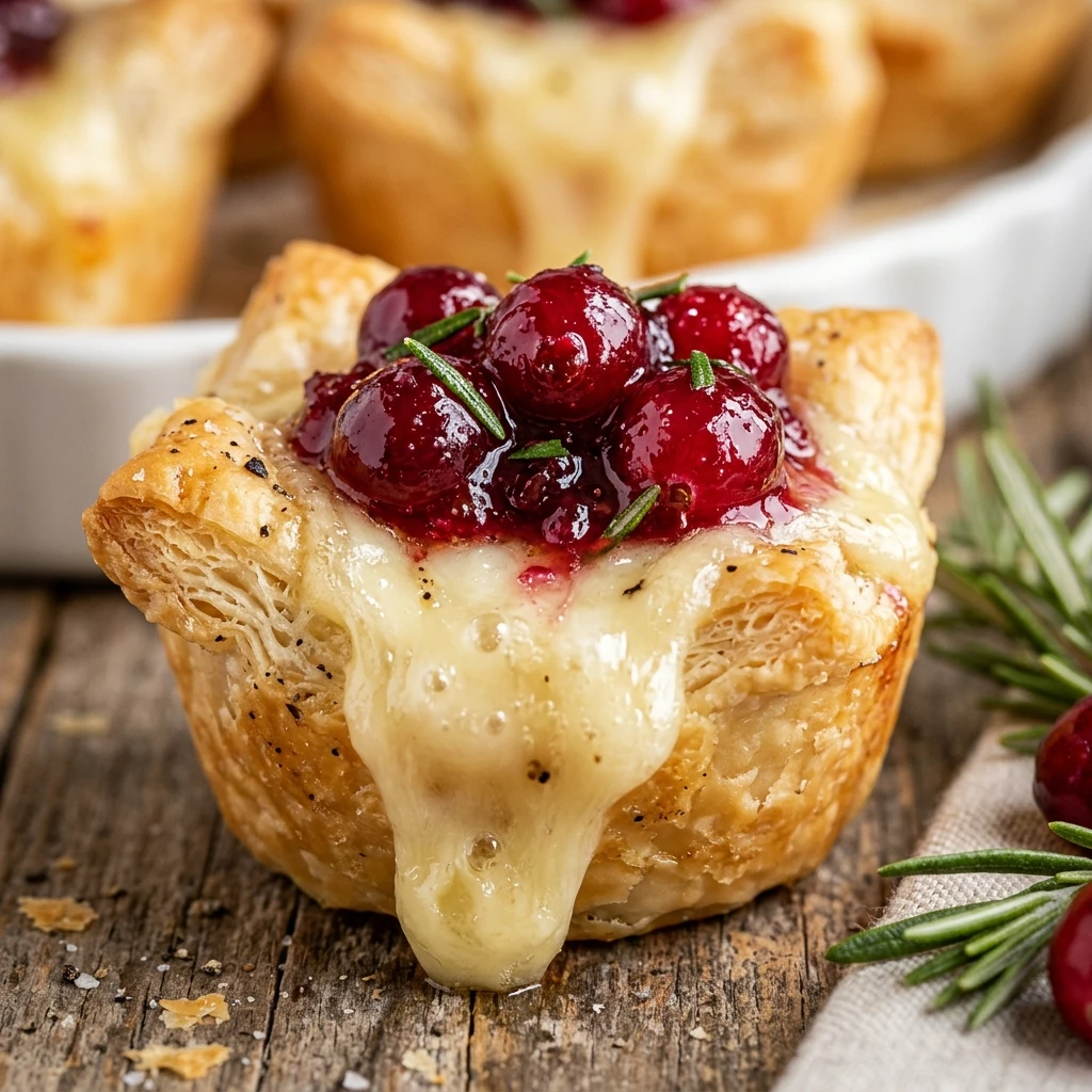 Easy Cranberry Brie Bites