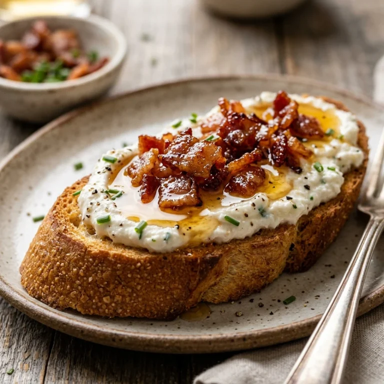 Easy Maple Bacon Goat Cheese Crostini