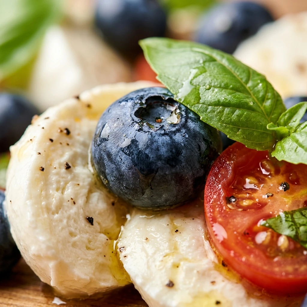 Fresh Blueberry Caprese Salad
