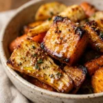 Maple Dijon Roasted Root Vegetables