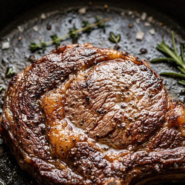 Pan-Seared Ribeye Steak