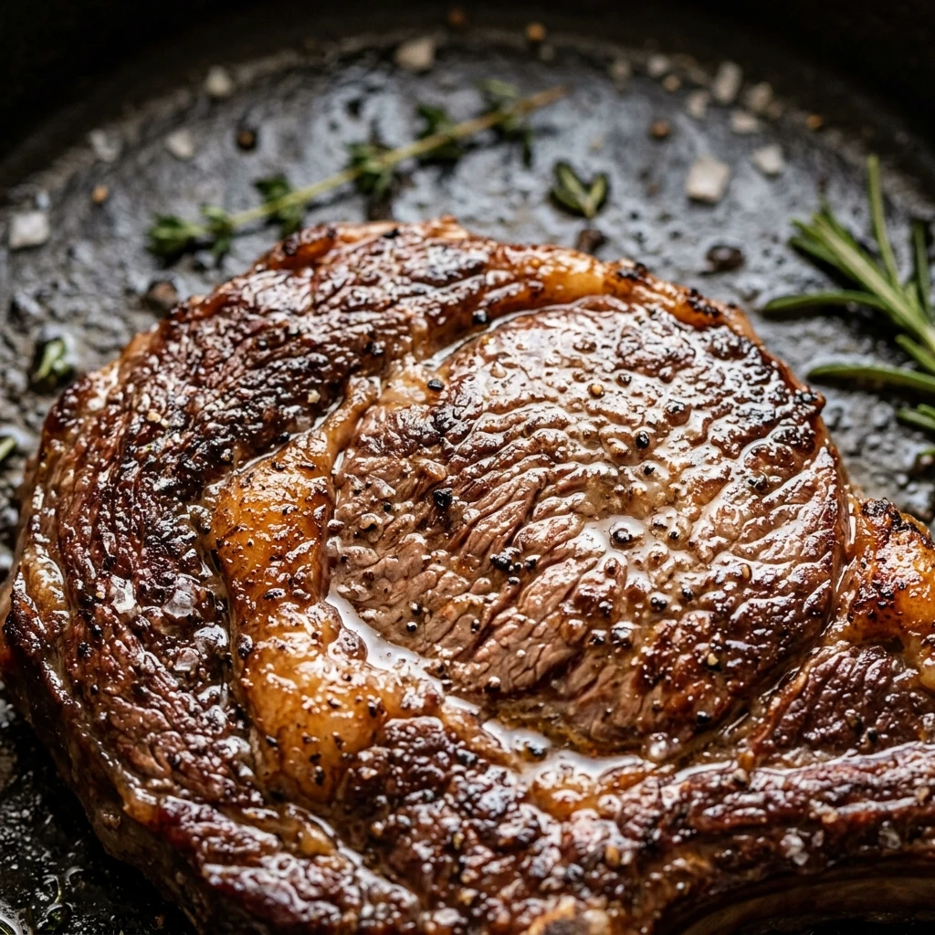 Pan-Seared Ribeye Steak