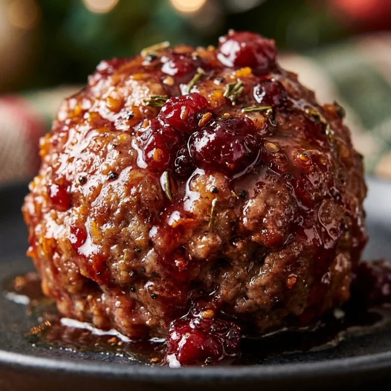 Quick Christmas Cranberry Meatballs